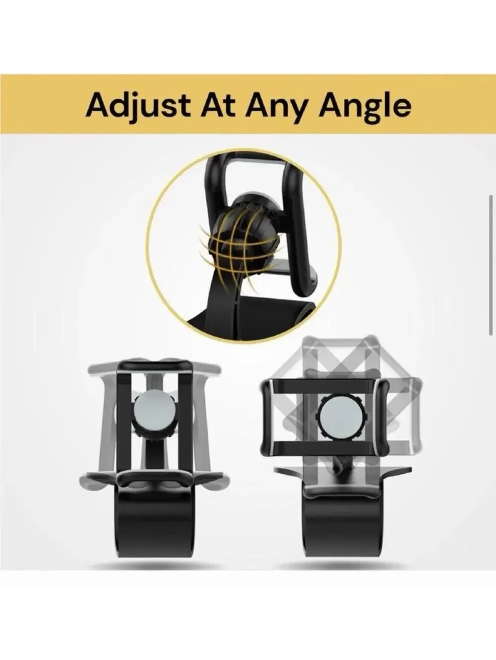 Car Phone Mount Vent Clip 360° Rotation | Universal 4-6” Phone Holder